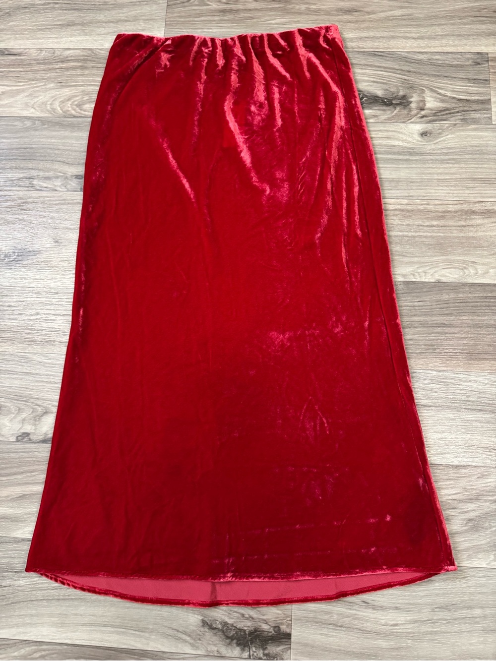 NWT By Anthropologie Scarlet Velvet A-Line Midi Skirt Size Small